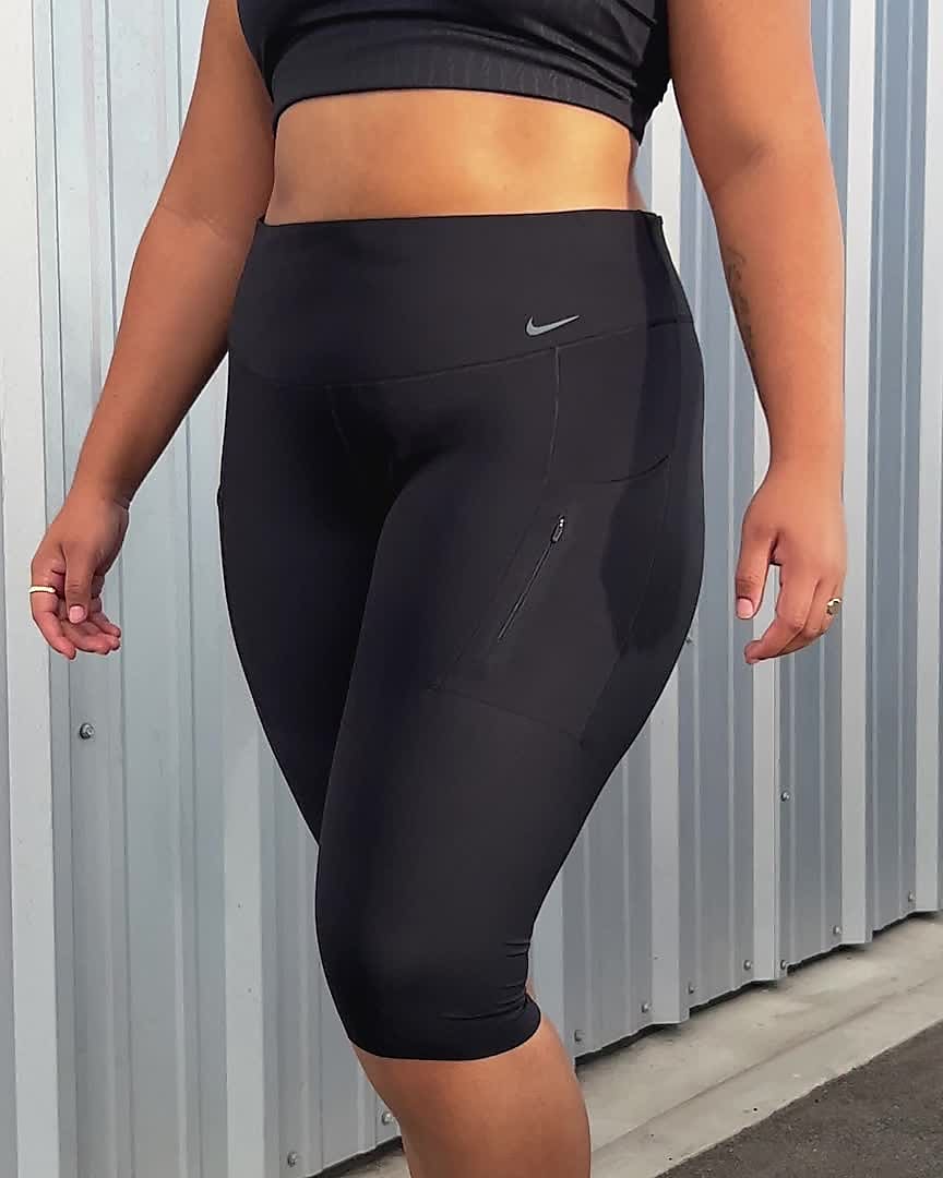 Reception kvælende Pløje Nike Go Women's Firm-Support High-Waisted Capri Leggings with Pockets (Plus  Size). Nike.com