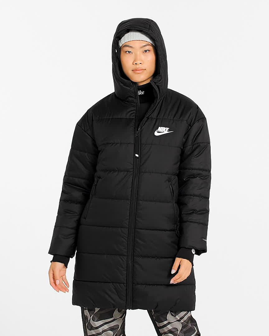 Nike Sportswear Classic Puffer Women's Therma-FIT Loose Hooded Jacket. Nike  LU