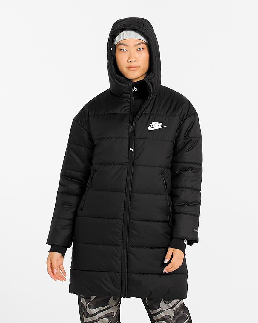 Nike Sportswear Therma FIT Repel Sentetik Dolgulu Kap onlu Kad n Parkas