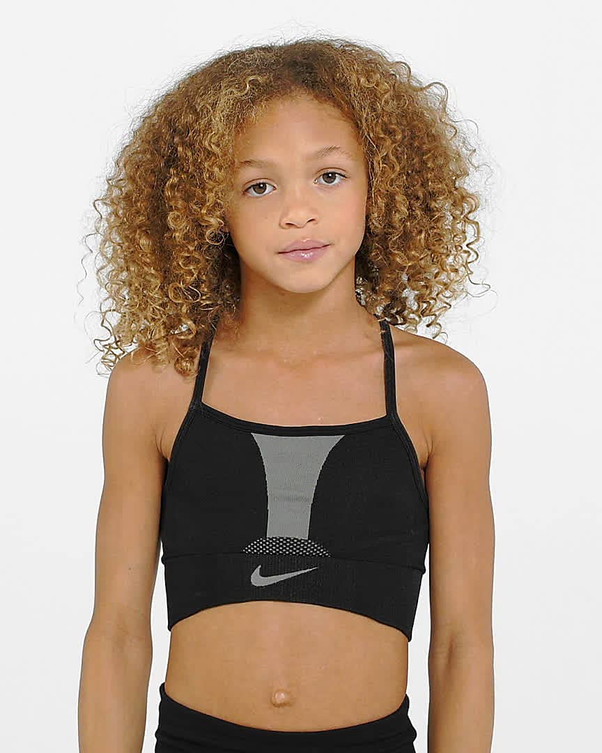 Nike Dri-FIT One Kids Sports Bra, Sports Bras, Clothing, Girls, Elverys