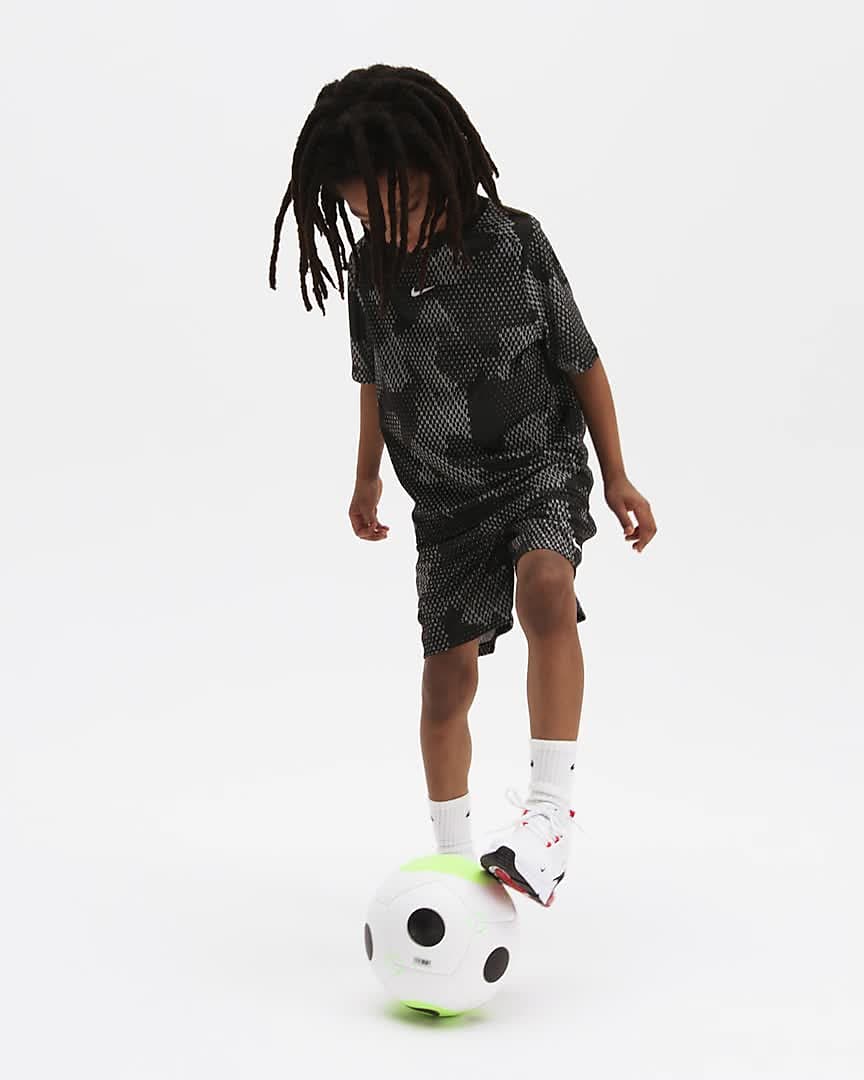 Playera de fútbol de manga corta para niños talla grande Nike Dri