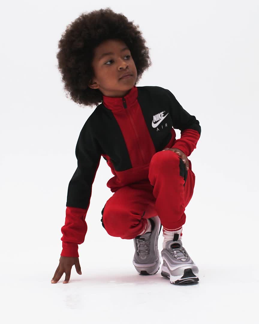 Kids nike air deals max tracksuit