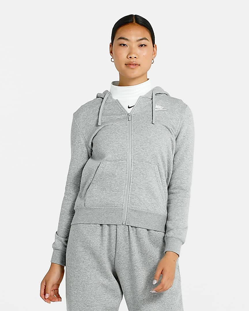 Nike, Sportswear Club Fleece Women's Hoodie Dress, Preto/Branco
