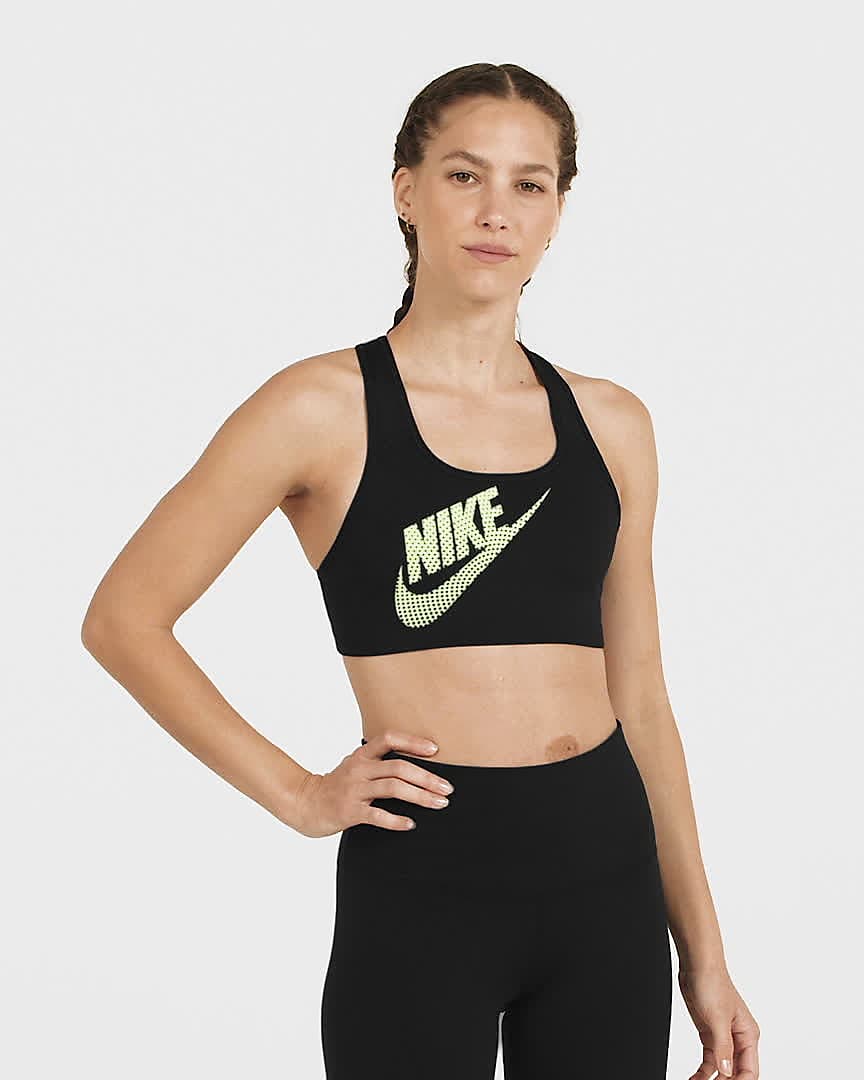radioactividad Fuente Dónde Nike Swoosh Women's Medium-Support Non-Padded Dance Sports Bra. Nike LU