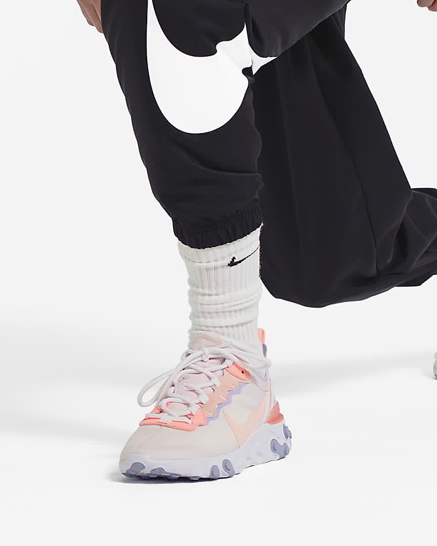 nike react element 55 junior white