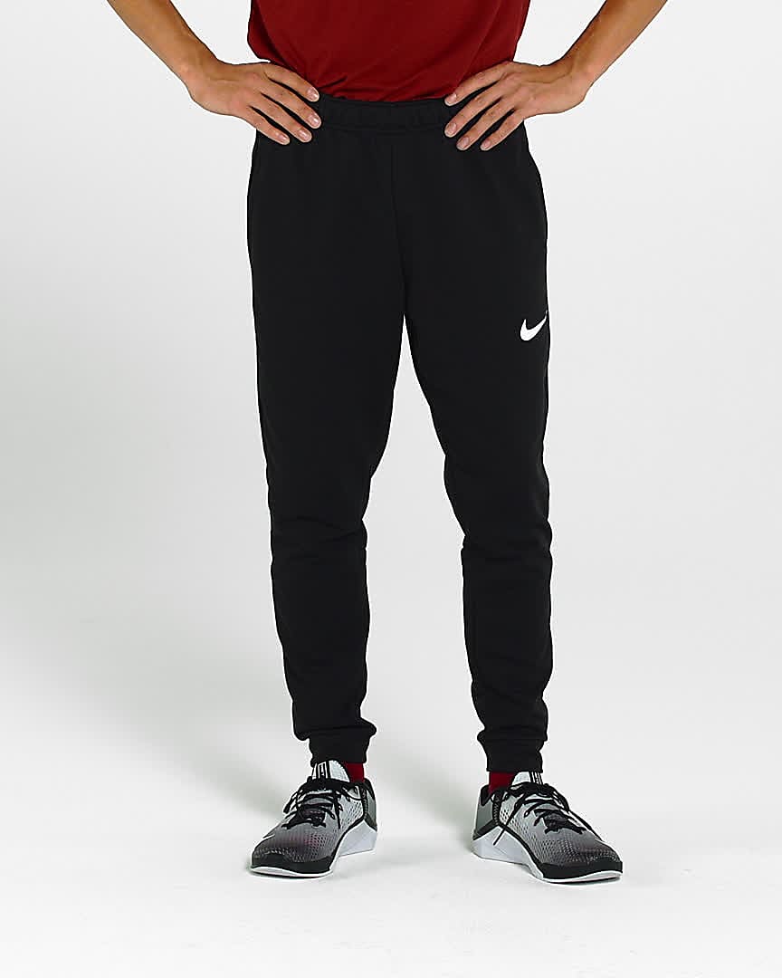 Pants de fitness de tejido Fleece Dri-FIT entallados para hombre Nike Dry.  Nike MX