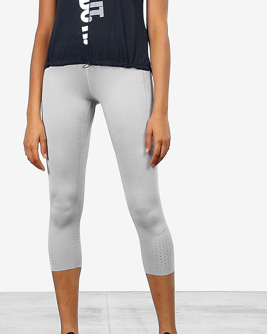 Crop Pocket Running Leggings. Nike LU