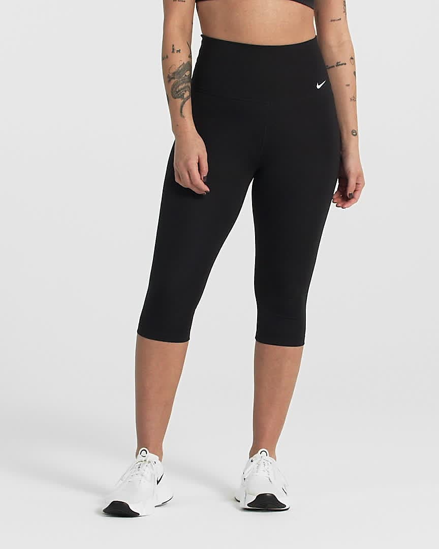 Women's Plus Size Capri Leggings - XL, Black