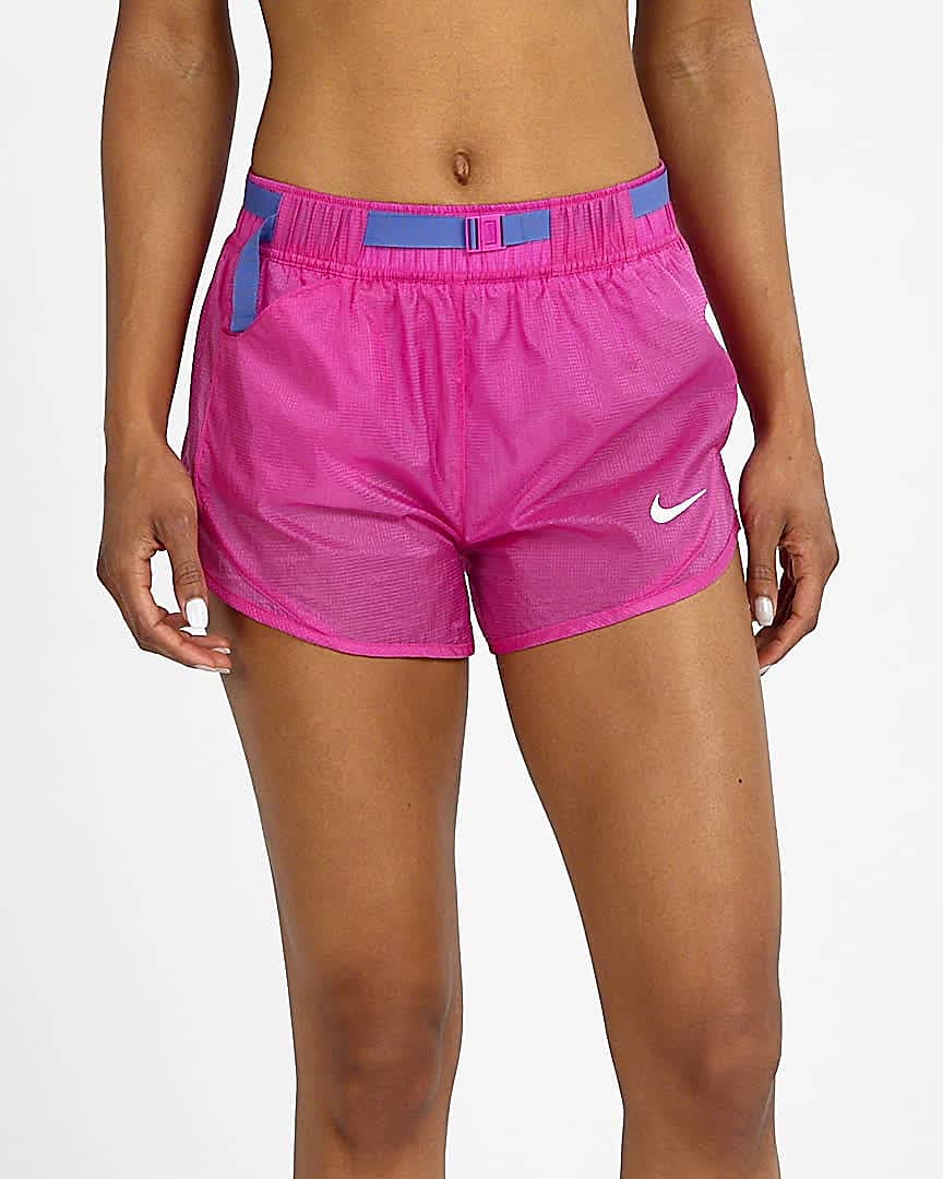 womens nike shorts pink