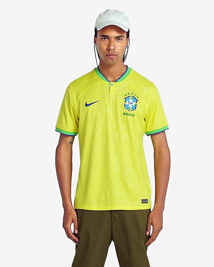 Brasilien 2022/23 Stadium Home Nike Dri-FIT-fodboldtrøje mænd. Nike DK