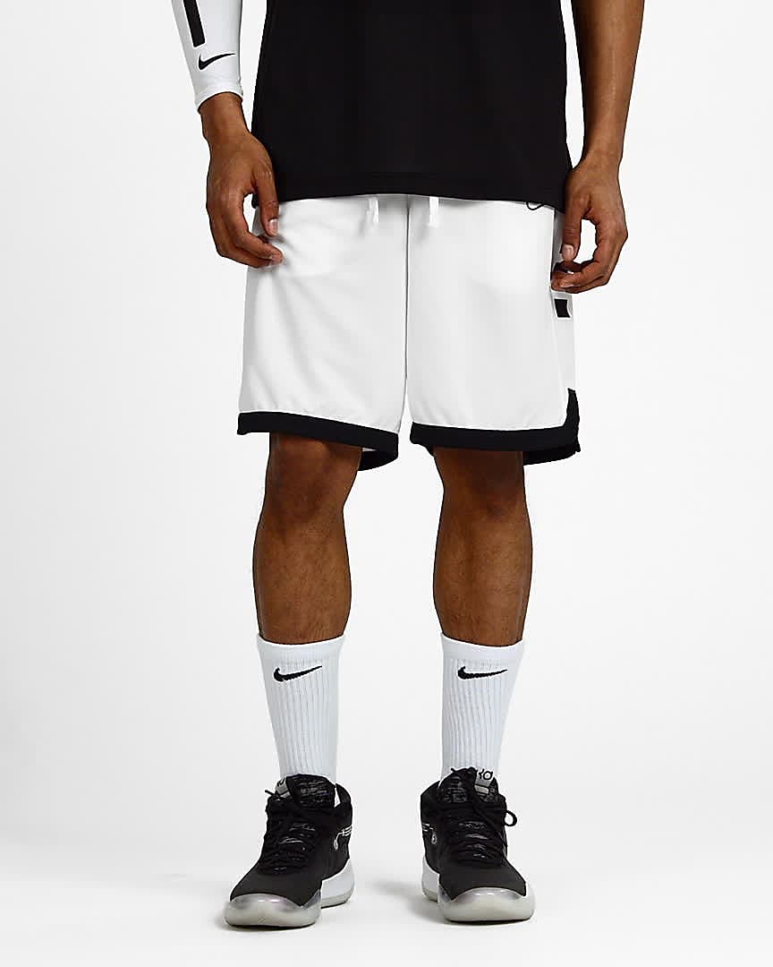 white nike basketball shorts