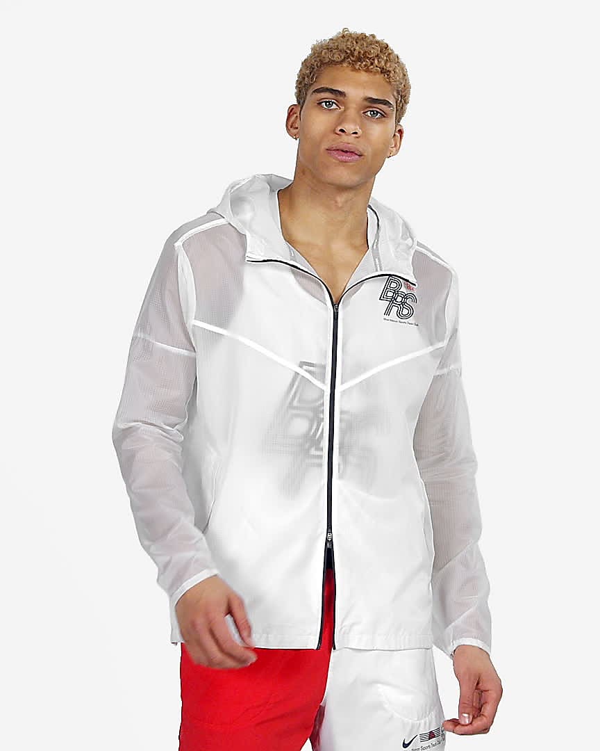 nike running fleece jacket