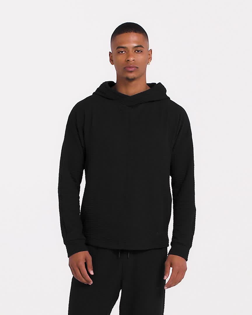 Nike Yoga Men's Dri-FIT Sweatshirt - Black - 50% Sustainable Blends
