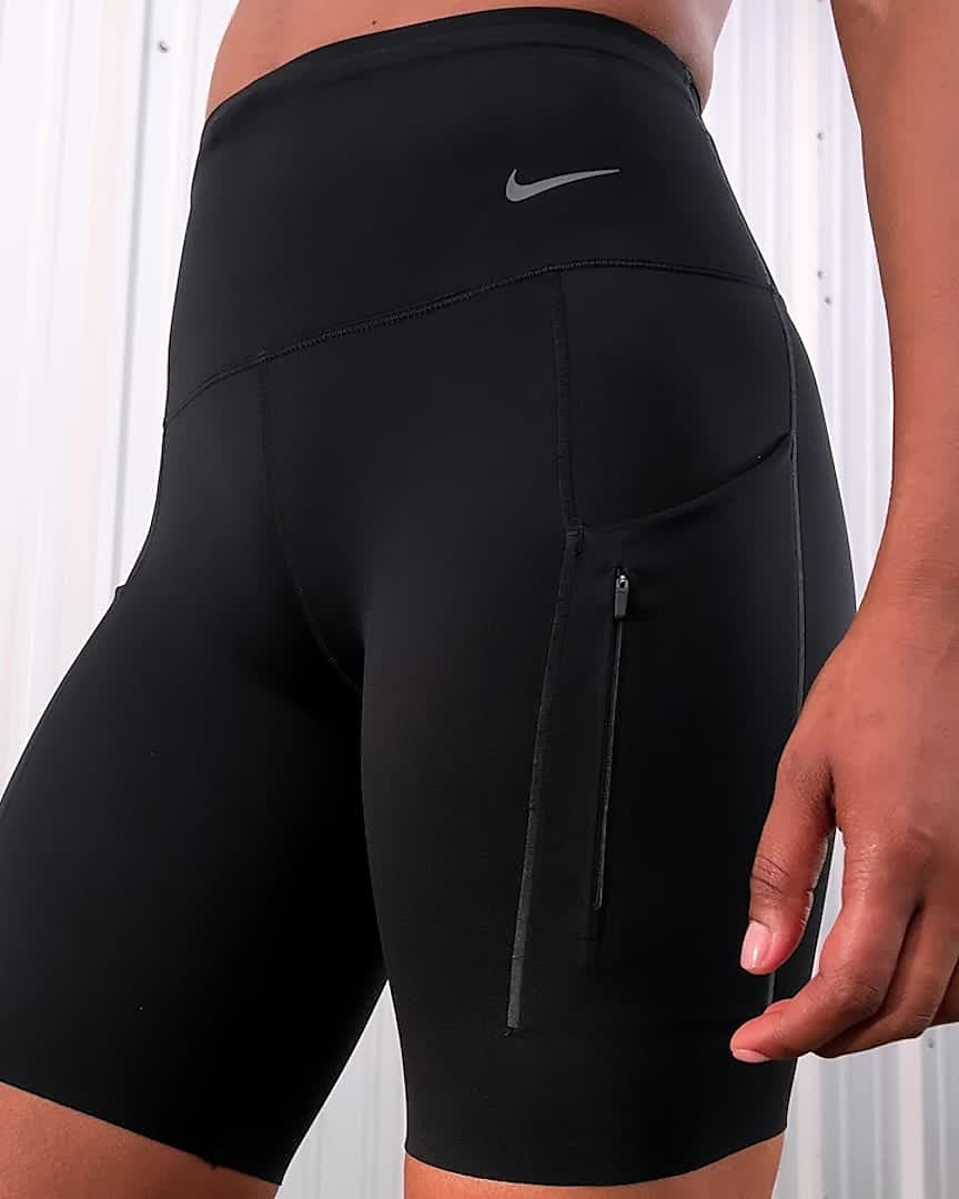 Nike Go Women's Firm-Support High-Waisted 20cm (approx.) Biker Shorts with  Pockets