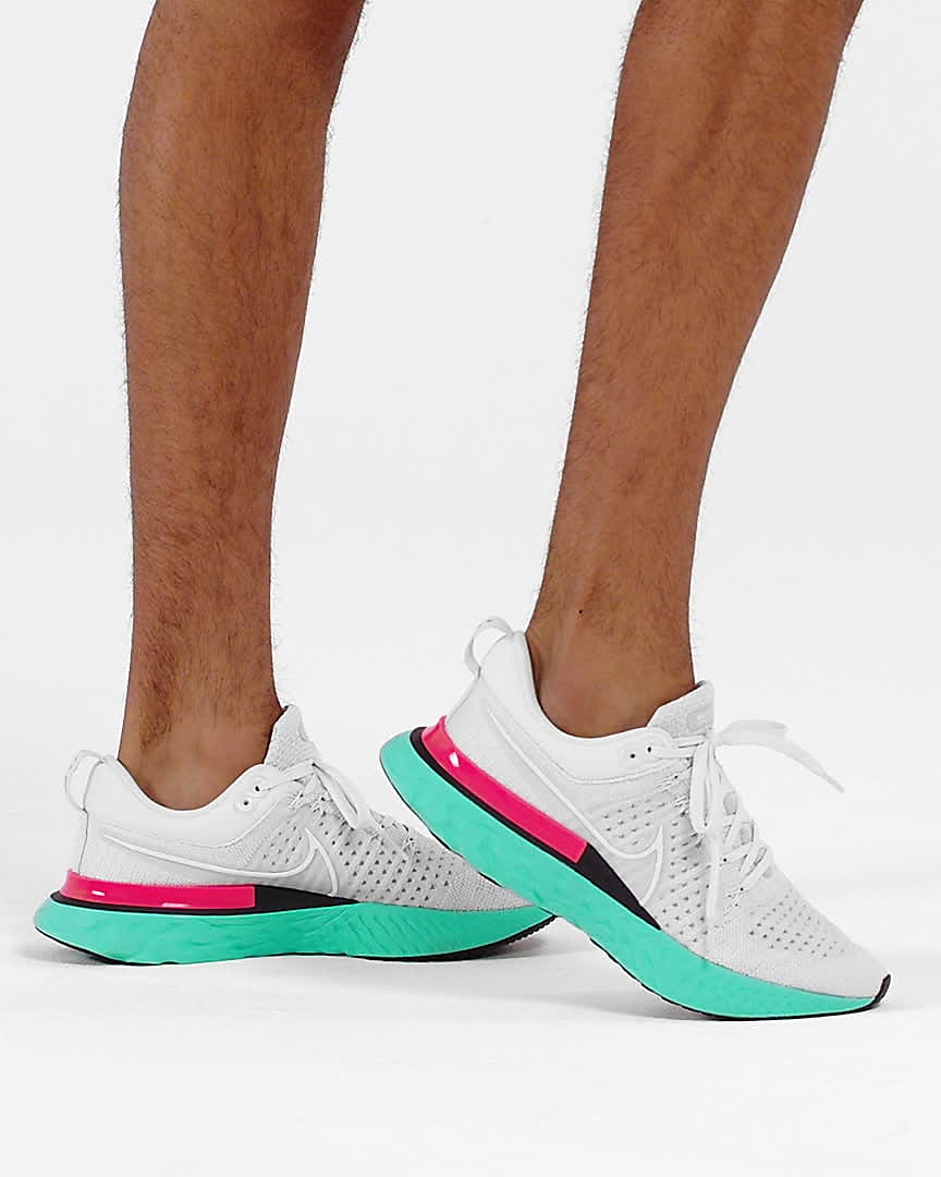Nike React Infinity Run Flyknit 2 Men's Road Running Shoes. Nike ID تاكيلا