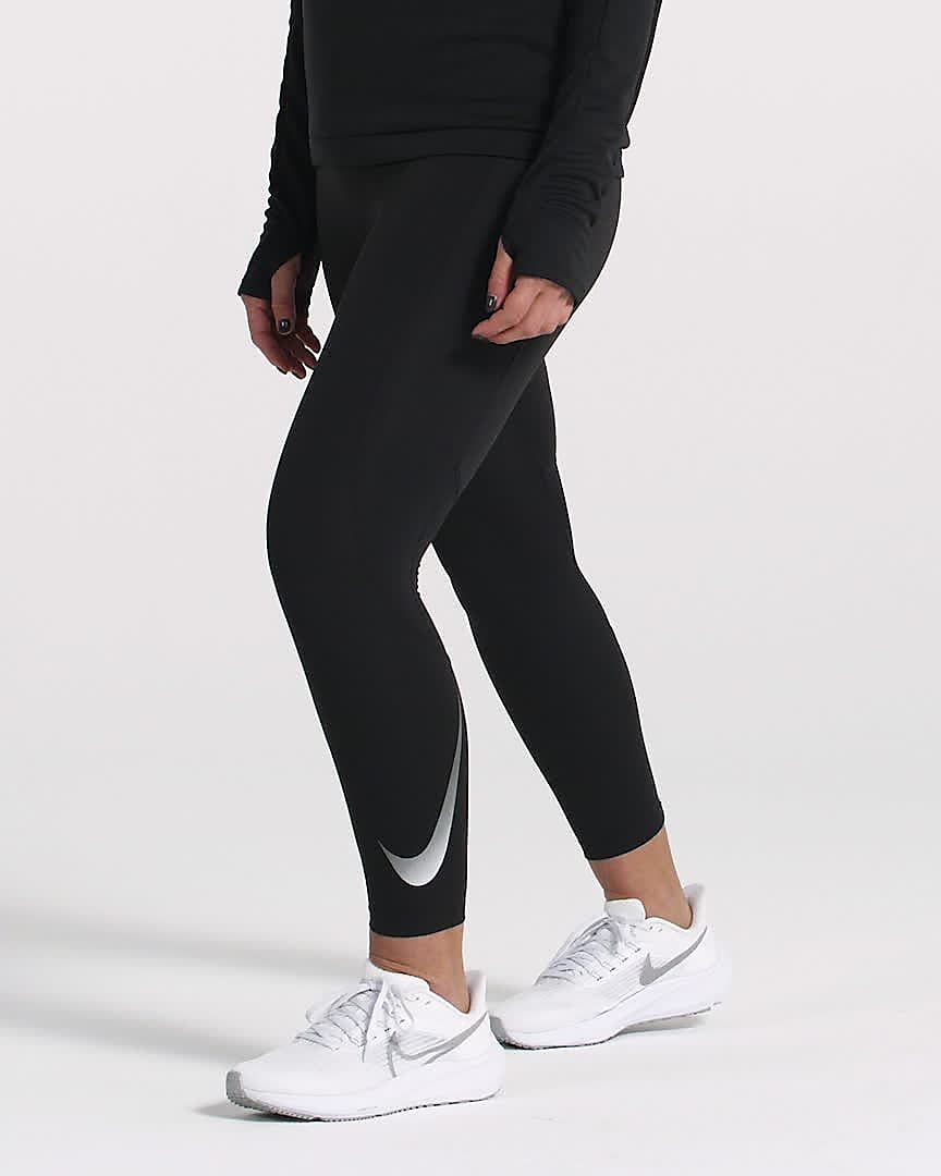 Nike Fast Women\'s Mid-Rise 7/8 Running Leggings with Pockets. Nike ID