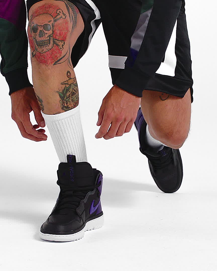 jordan 1 high react purple