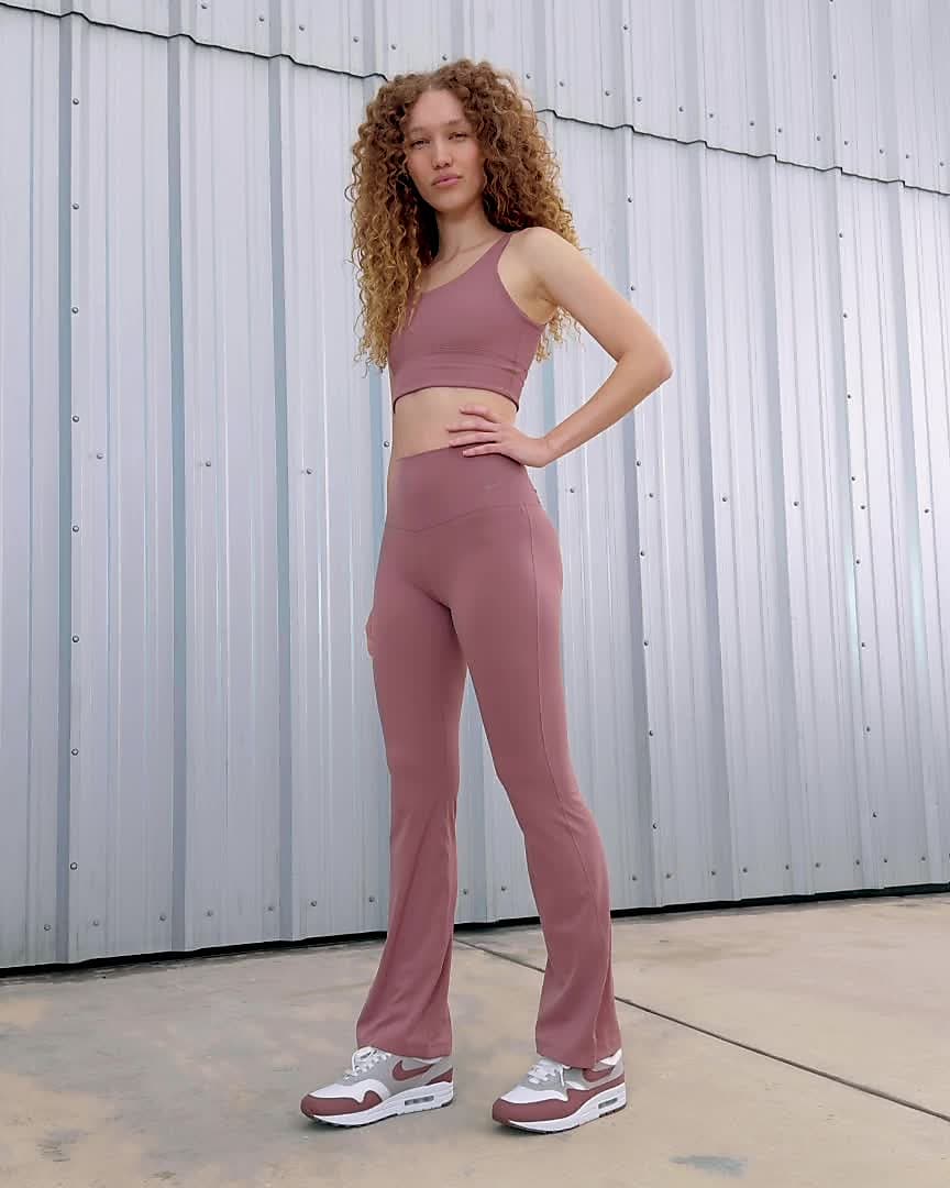 Dri-FIT Zenvy High Rise Flared Leggings by Nike Online, THE ICONIC