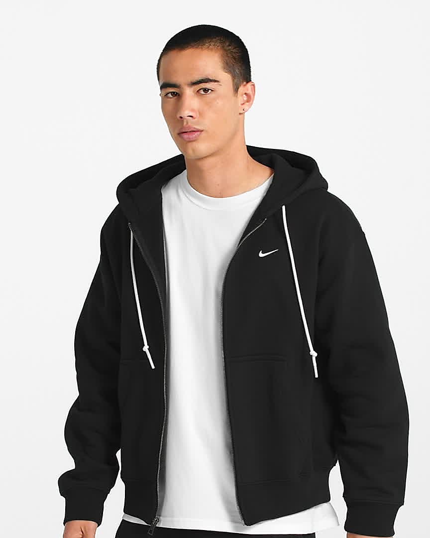 Nike Solo Swoosh Men's Full-Zip Hoodie. Nike ID