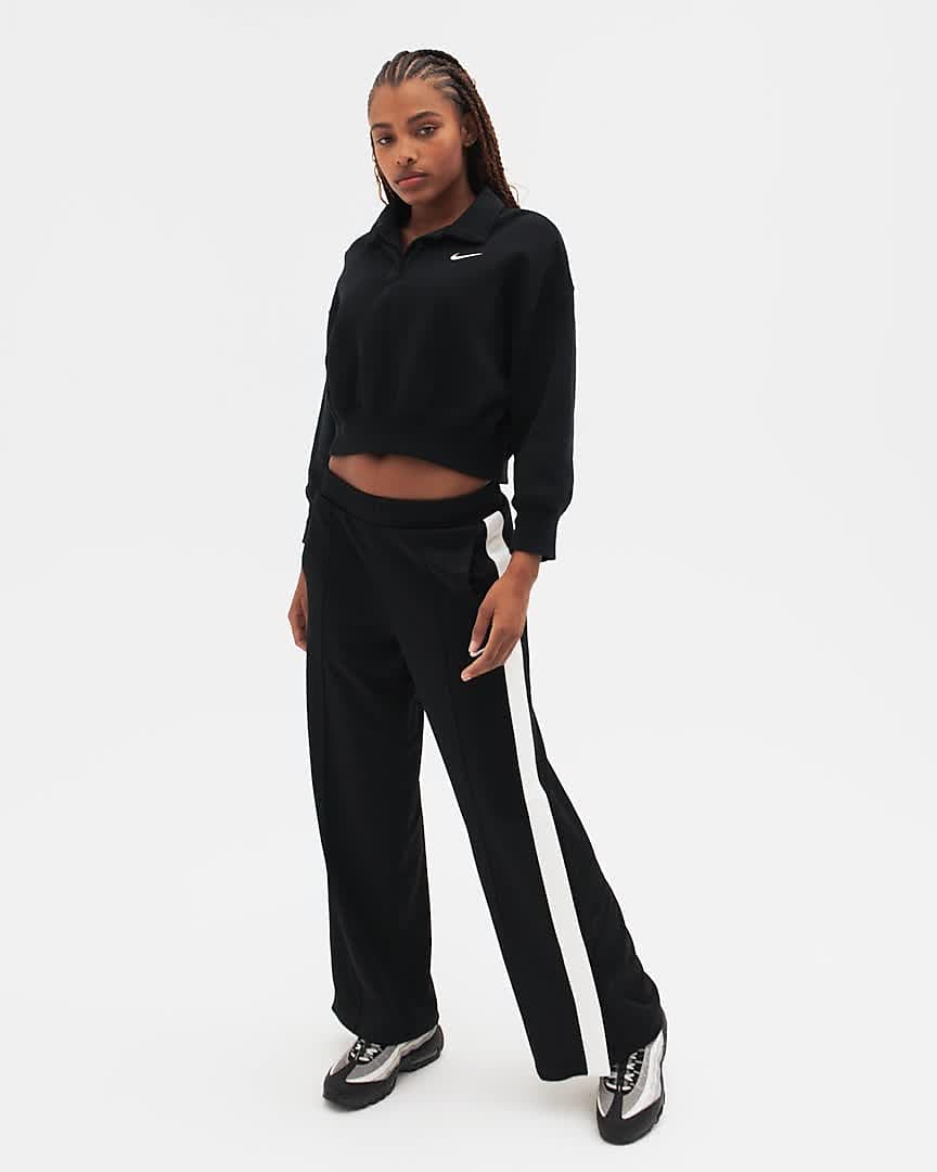 Buy Nike Logo-embroidered Pleated High-waisted Trousers - Brown At 10% Off  | Editorialist
