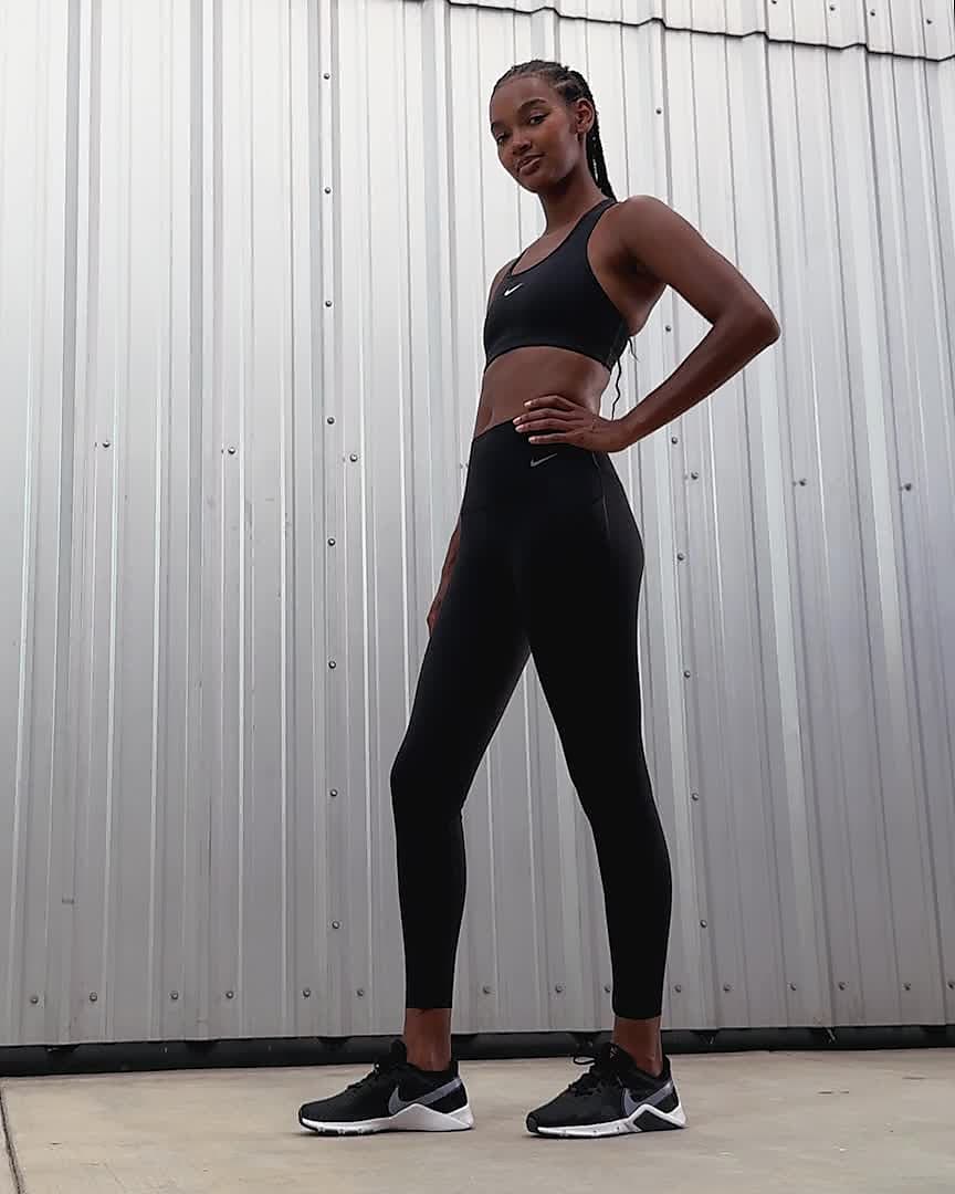Nike Universa Women's Medium-Support High-Waisted Full-Length Zip Leggings  with Pockets. Nike SI