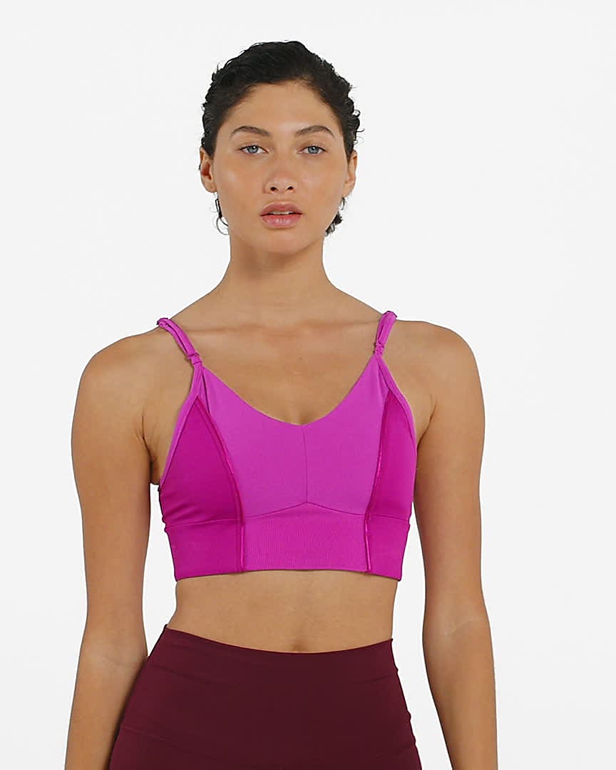 Nike Yoga Indy Women's LightSupport Padded Longline Sports Bra. Nike LU