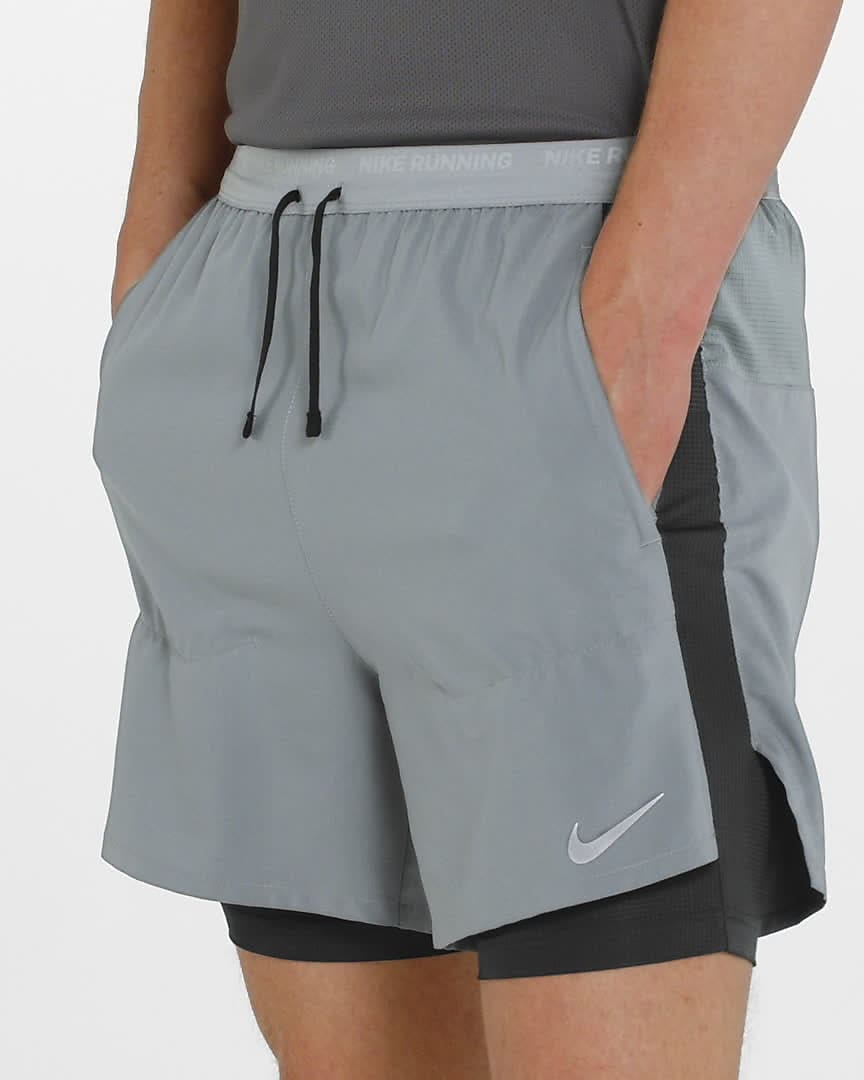 Nike Running Shorts Women Size XL Gray Dri Fit Workout Shorts