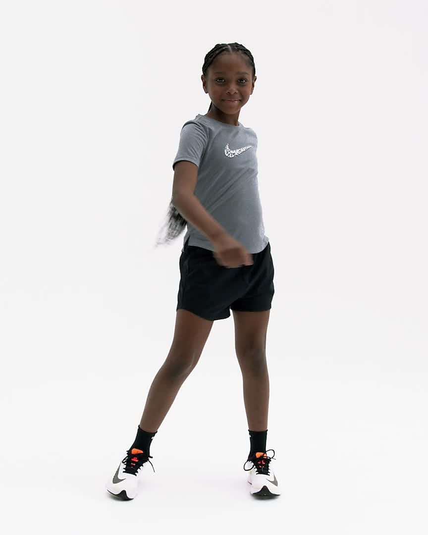 Nike One Older Kids Girls Short Sleeve Training Top. Nike HR