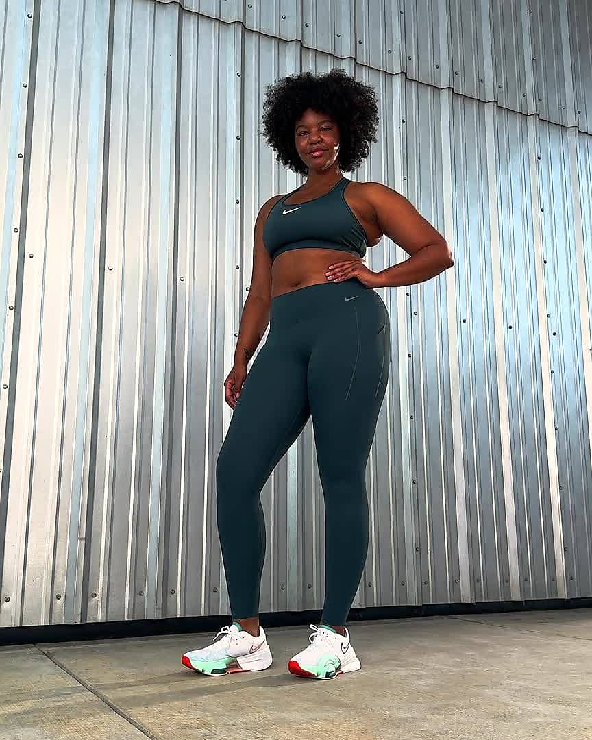 Nike Universa Women's Medium-Support Mid-Rise Full-Length Leggings with  Pockets. Nike RO
