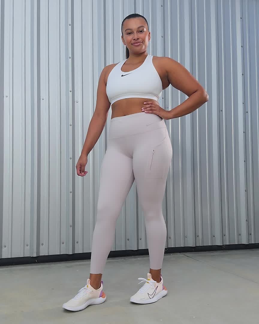 Nike Pro Therma-Fit Leggings Size M Tight Mid Rise Full Length Back Pocket
