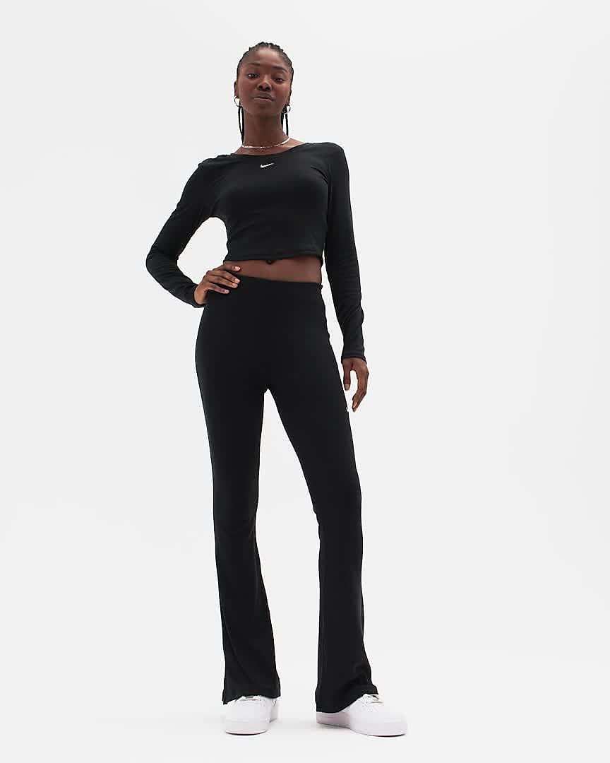 Preços baixos em Jersey leggings preta para mulheres