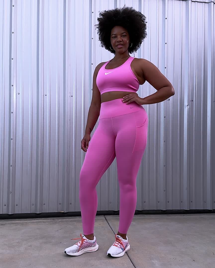 Women's Nike Icon Clash Leggings XS Black Gym Running Training