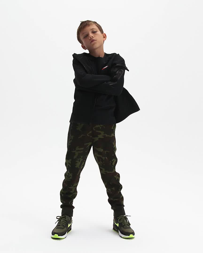 Nike Sportswear Tech Fleece Big Kids' (Boys') Camo Joggers.