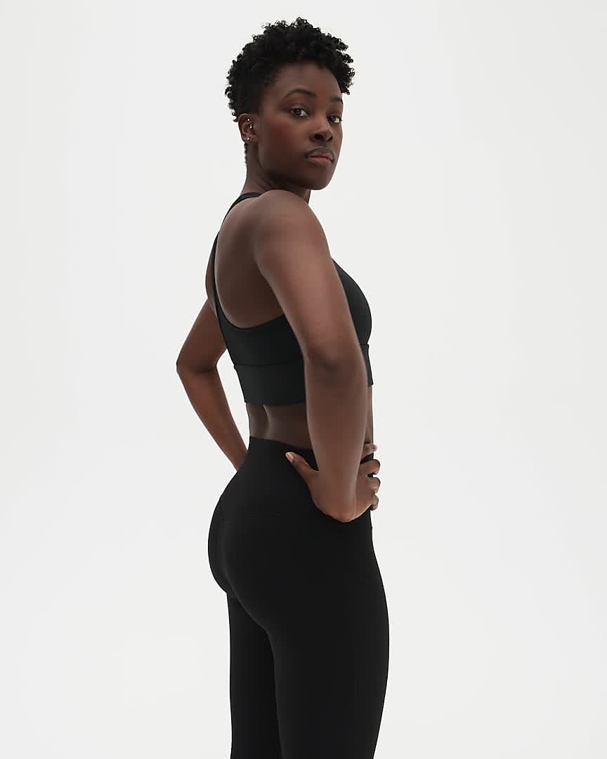 Buy Nike Women's Dri-FIT Swoosh High-Support Sports Bra in Black/Black/Dark  Smoke Grey/White 2024 Online