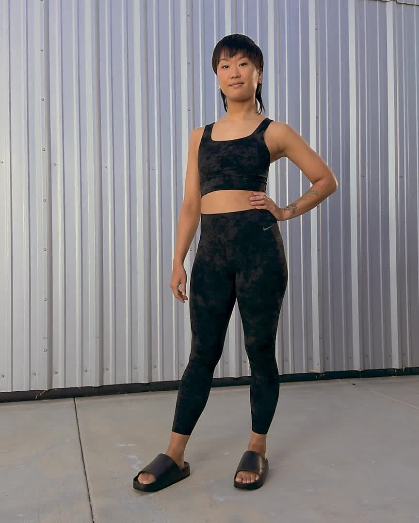 Nike Zenvy Tie-Dye Women's Gentle-Support High-Waisted 7/8 Leggings (Plus  Size). Nike IN