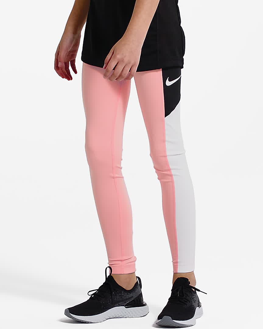 girls pink nike leggings