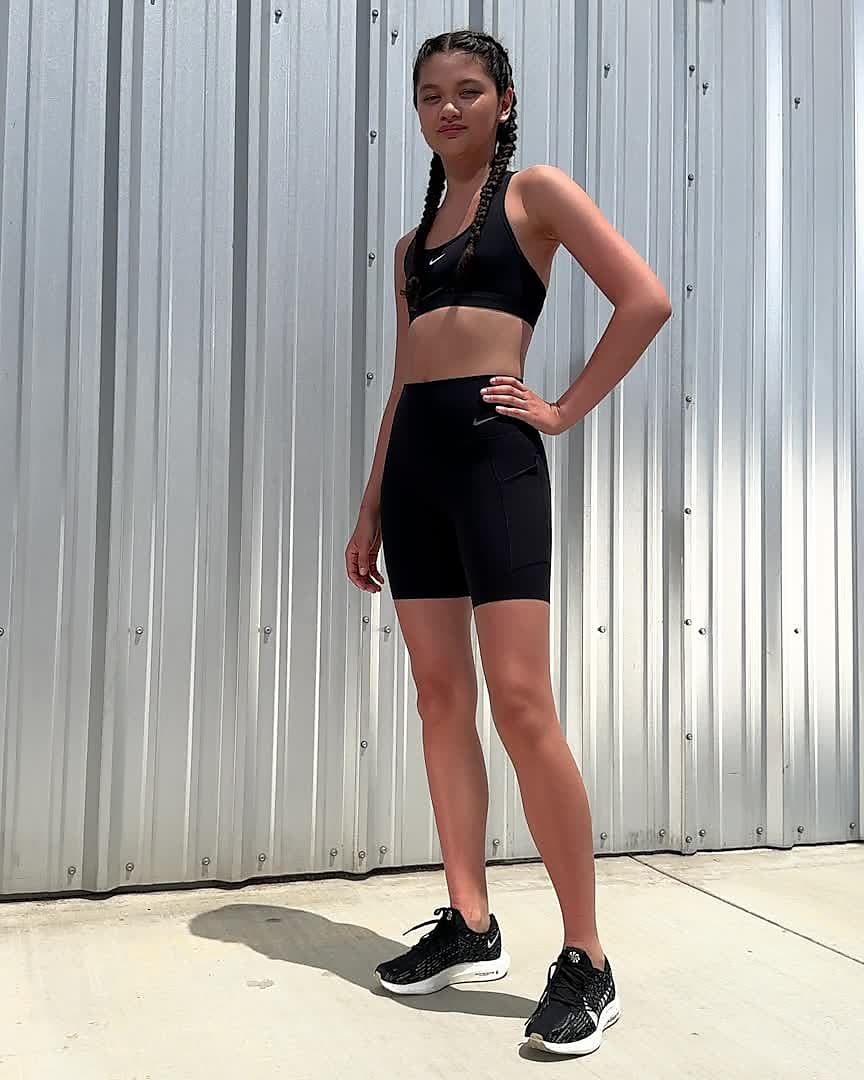Nike Universa Women's Medium-Support High-Waisted 20cm (approx.) Biker  Shorts with Pockets. Nike PH
