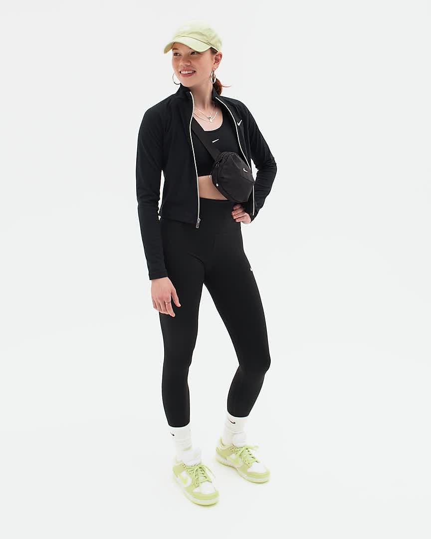 Nike Sportswear Swoosh Damen-Leggings mit hohem Bund