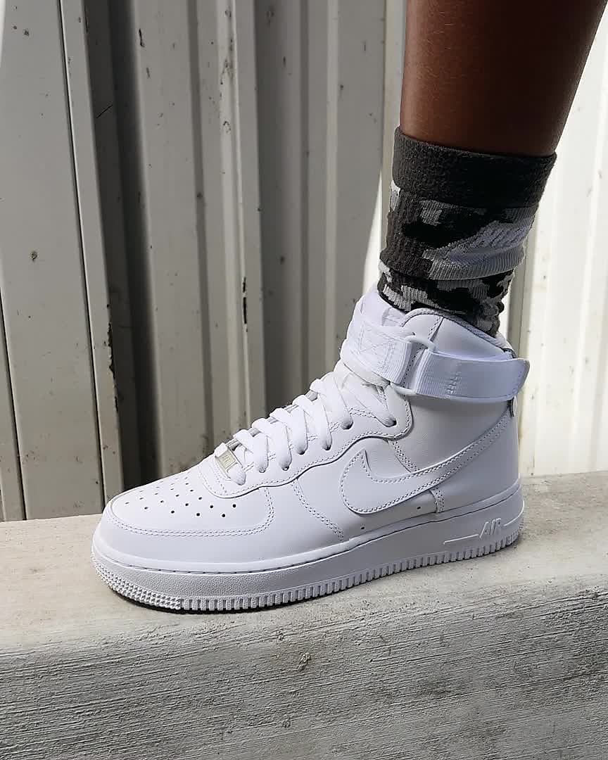 womens high top white air force ones