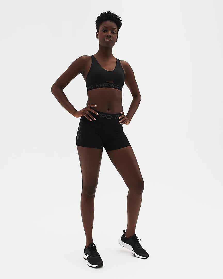 Nike Women's Pro Indy Soft Padded Sports Bra (S, Black)