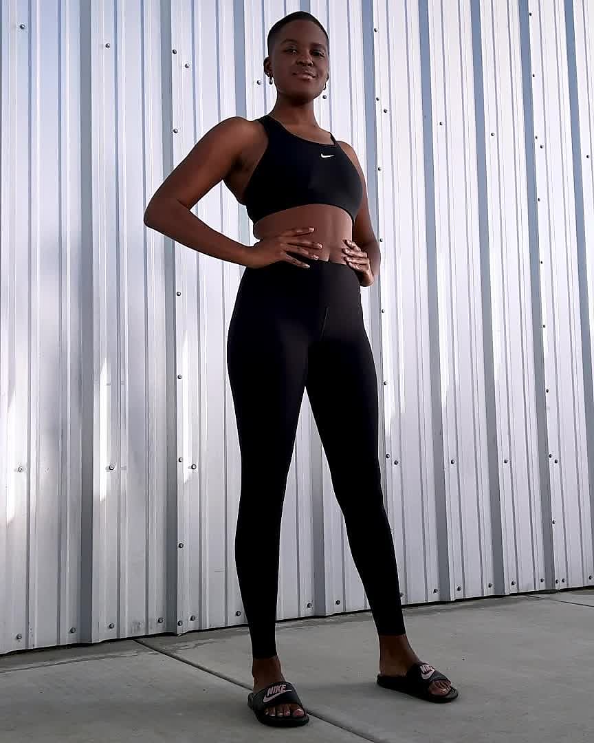 Leggings a todo o comprimento de cintura normal e suporte ligeiro Nike  Zenvy para mulher