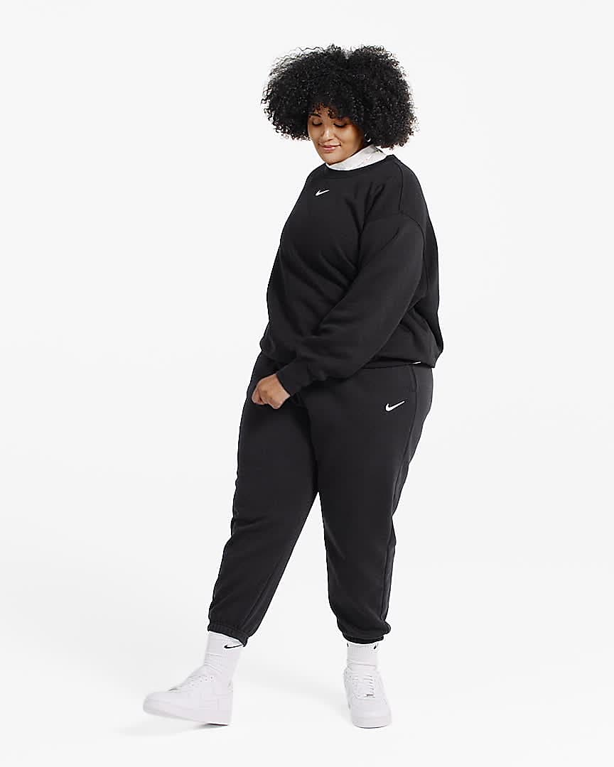 Nike Women's Fleece Top Plus Size Nike Pro Get Fit Funnel Neck Sweater