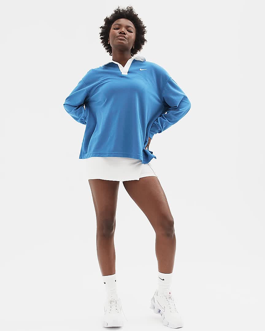 Polo oversize manches longues Nike Sportswear Essential pour