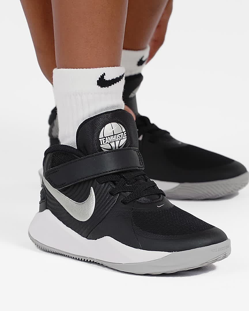 Nike Team Hustle D 9 FlyEase (PS) 幼童è¿å¨ç«¥é-èå
(Nike)ä¸å½å®ç½