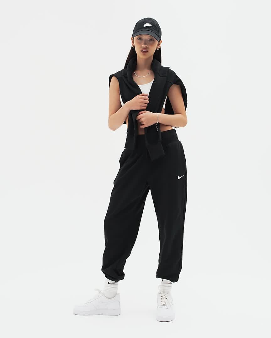 Nike Sportswear Phoenix Fleece Women's High-Waisted Oversized French Terry  Tracksuit Bottoms. Nike PH