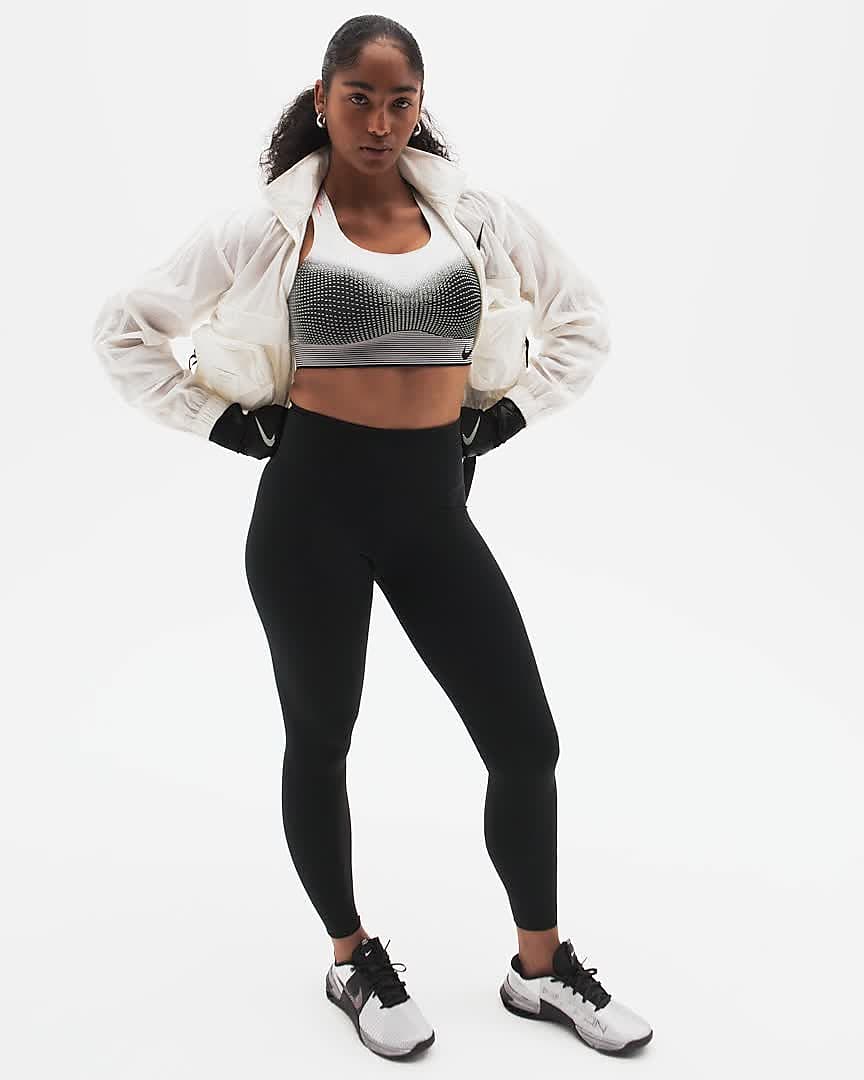 Nike AJ4047-014 FE/NOM Flyknit Bra Sports Bra Women's Black/White Size XS :  : Fashion