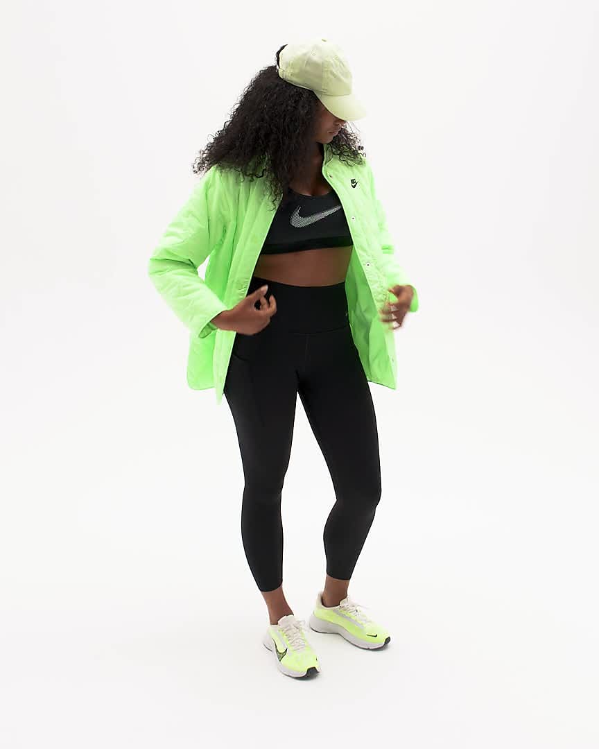 Nike Womens SWOOSH MEDIUM SUPPORT FIREBERRY-WHITE - Paragon Sports