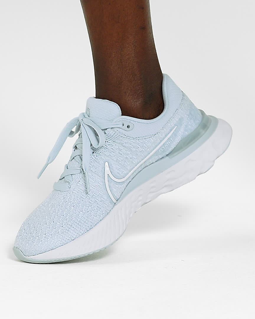 nike react infinity run flyknit azul