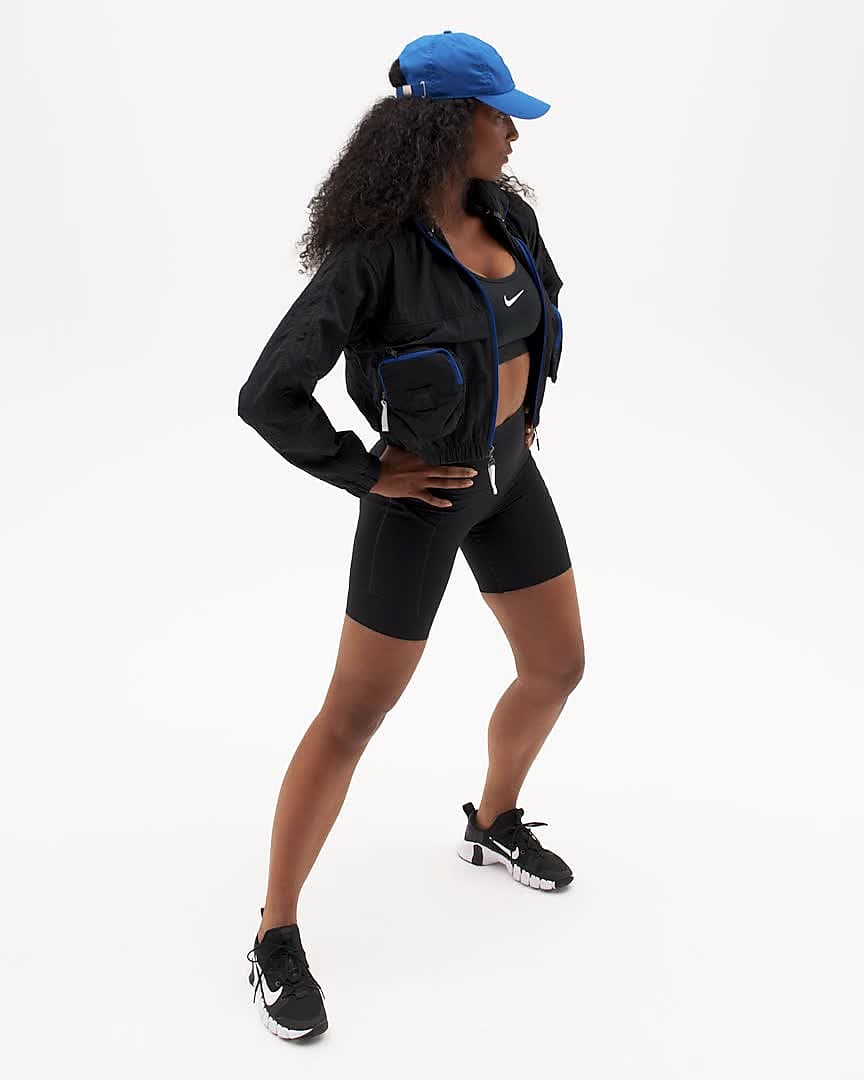 Women's Nike Swoosh Medium Support Sports Bra – LT ARMORY BL/WH – CSC