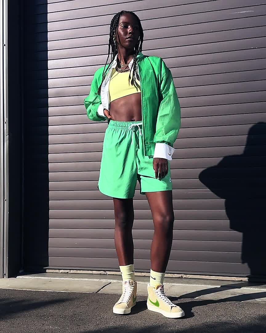 Nike blazer mid mujer verdes deals